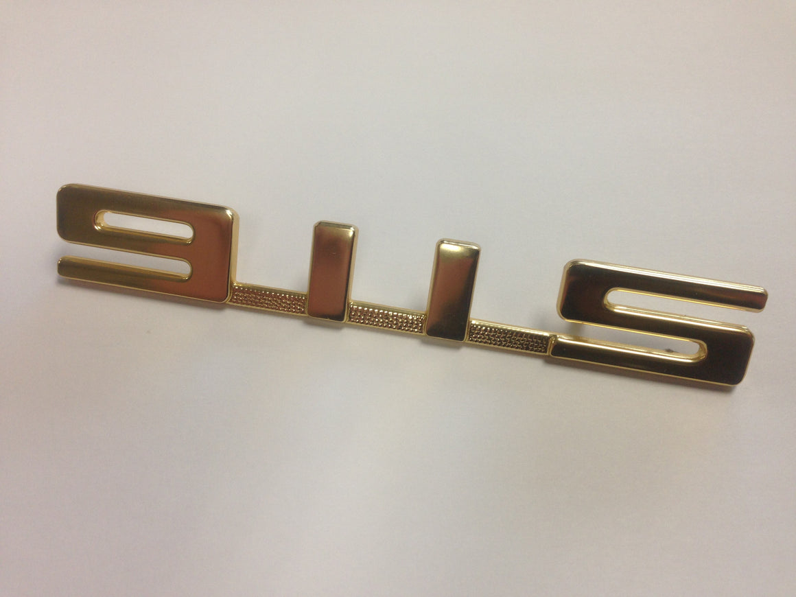 (New) 911S Rear Gold Emblem for Engine Lid - 1967-75