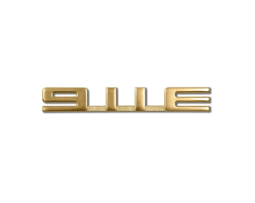 (New) 911 Rear Engine Lid Gold "911 E" Emblem - 1965-71