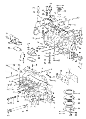 (New) 911 Crankcase Gasket/Shim .25mm 1965-68