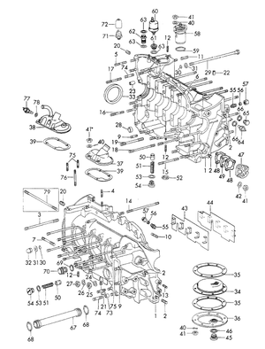 (New) 911 Crankcase Assembly Seal Ring 1965-69