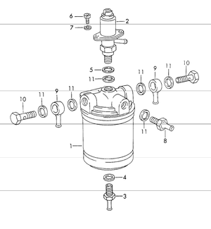 (New) 911 Fuel Filter Solenoid Valve 1969-73