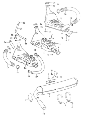 (New) 911 Muffler Tip - 1965-73