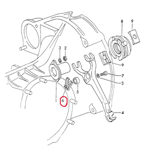 (New) 911/912 Clutch Fork Retaining Bracket - 1965-71