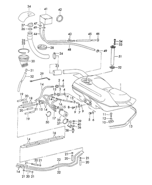 (New) 911 14mm MFI Fuel Pickup Banjo Bolt Elbow - 1969-75