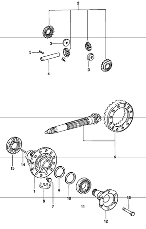 (New) 911 Differential Tab Washer - 1965-88