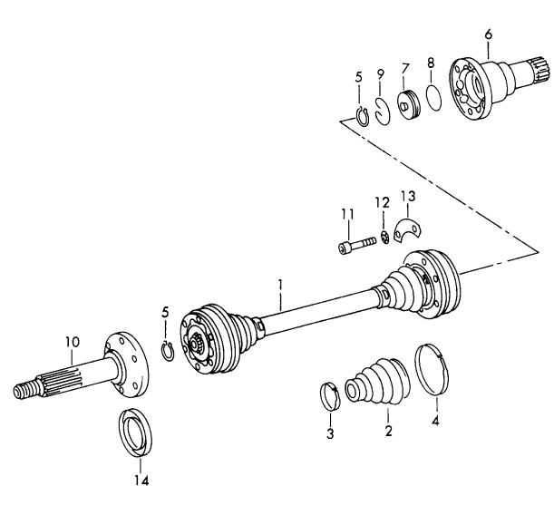 (New) 911/912/914 CV Joint Boot 1965-68