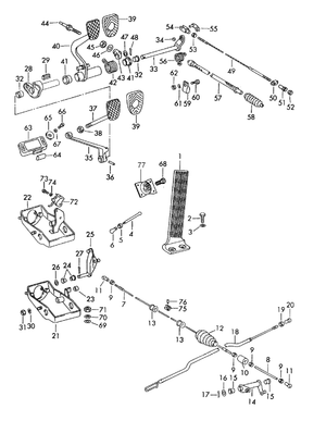 (New) 911 Throttle Reverse Lever - 1969-71