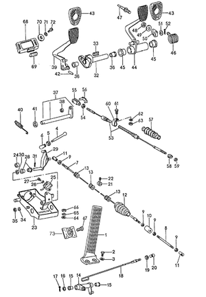 (New) 911 Clutch Pedal Bearing Tube - 1965-77