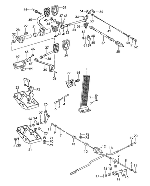 (New) 911/912/930 Accelerator Rod Bushing - 1965-89