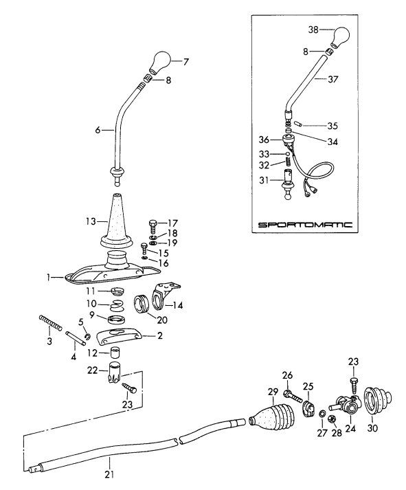 (New) 911/912 Shifting Guide 1965-72