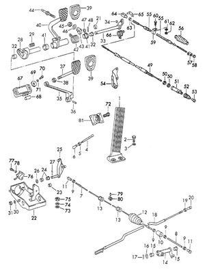 (New) 911 Accelerator Pedal Stop - 1965-77