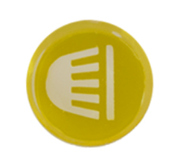 (New) 911/912 Fog light Switch Cap Yellow 1965-68