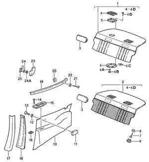 (New) 911 Coat Hook Bracket - 1969-89