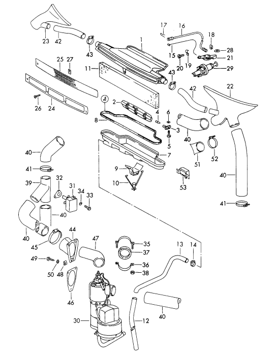 (New) 911/912 SWB Ventilation System Drip Pan Support Bracket - 1965-68