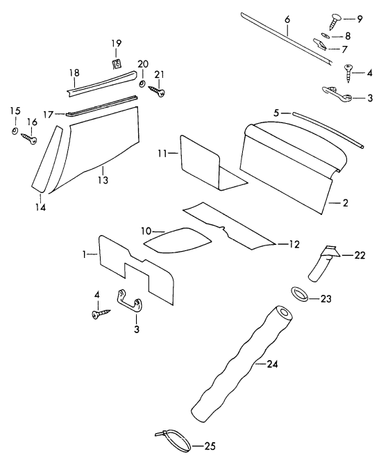 (New) 911/912 Orange Foam Defroster Tube - 1965-68