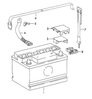 (New) 911/912 Short Battery Terminal Cover - 1965-73