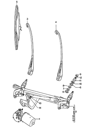 (New) 911 Wiper Post Spring Washer - 1965-98