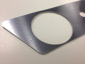 (NOS) 911 or 912 Left Side Brushed Aluminum Dash Cover Trim with Ambient Temperature Gauge*