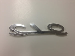 (New) Silver 912 Glove Box Emblem - 1965-66