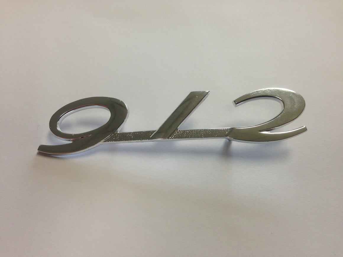 (New) Silver Engine Lid 912 Emblem - 1965-66