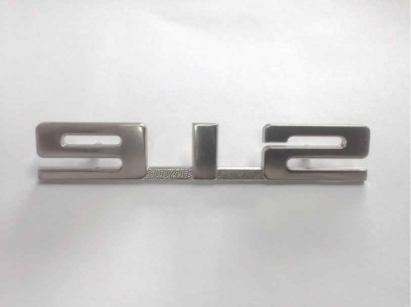 (New) 912 Silver Engine Lid  Emblem - 1967-69