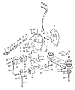 (Used) 912 Transmission Mount 1969