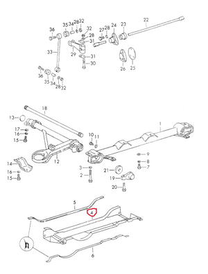 (New) 911/912 Under Protection Plate for 62L Fuel Tanks - 1965-73