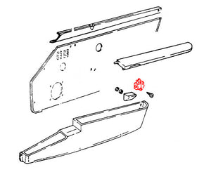 (New) 911 Right Side Door Pocket Hinge - 1974-98