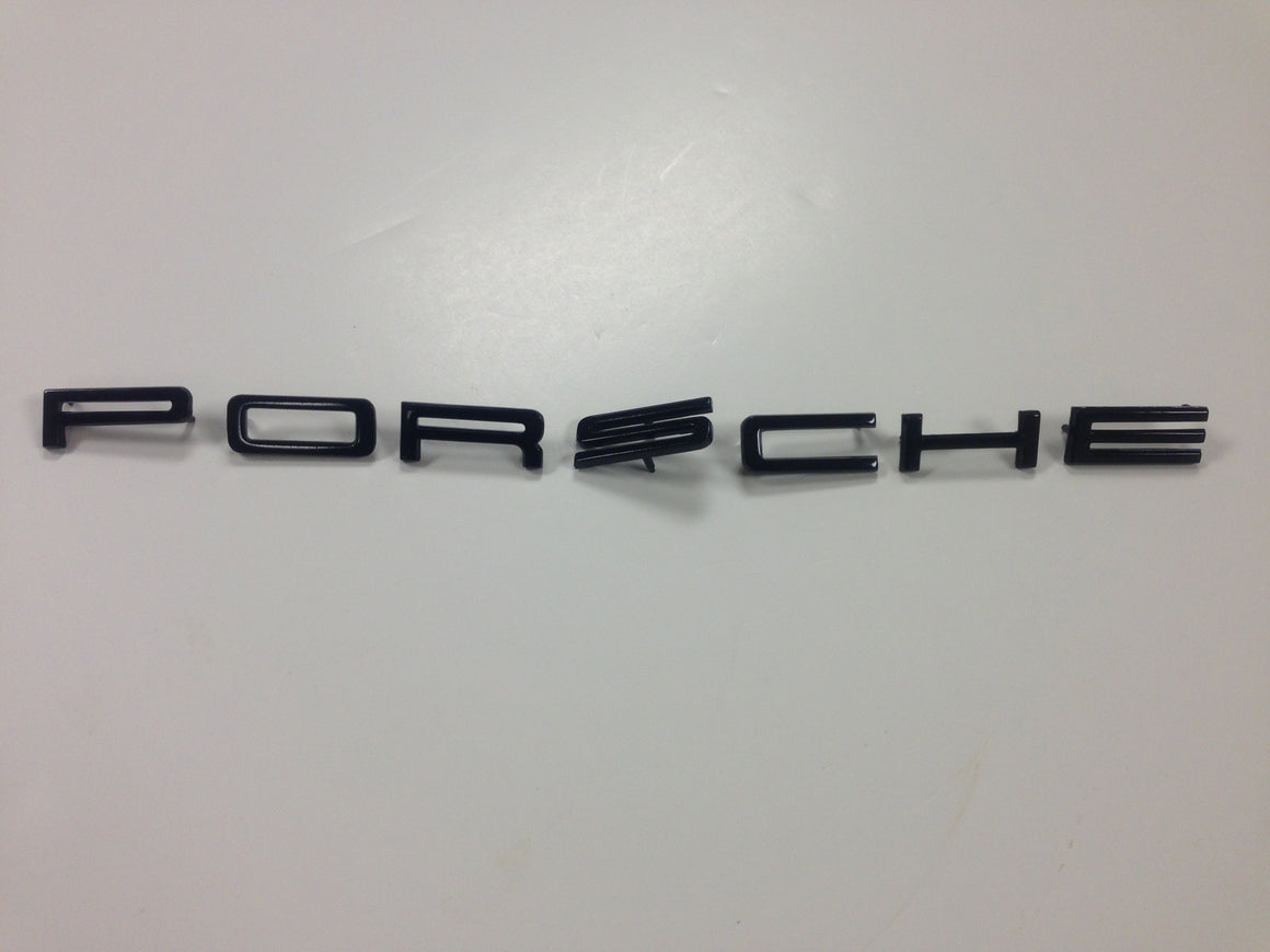 (New) 911 "Porsche" Black Letter Set Emblem - 1972-73