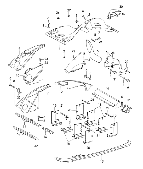 (New) 911 Air Duct For Oil Cooler 1972-89