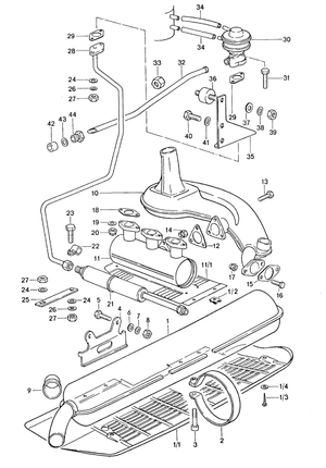 (New) 911S/Carrera 2.7 Exhaust Muffler