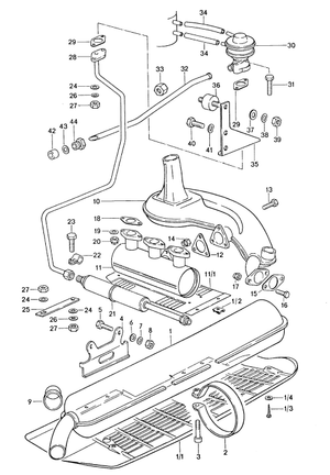 (New) 911 K- Jetronic EGR Valve Bracket 1974-77