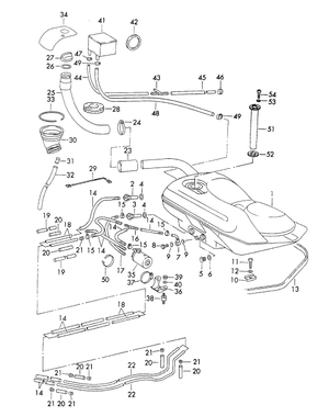 (New) 911/912/930 Fuel Sleeve Drain Pipe - 1965-89