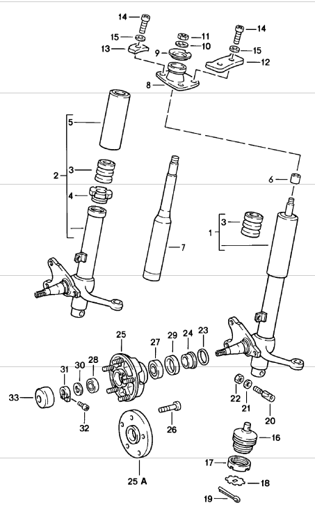(New) 911/912/914 Front Strut Mount - 1965-89