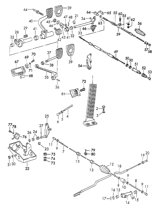 (New) 911 Accelerator Lever Bell Crank - 1972-86