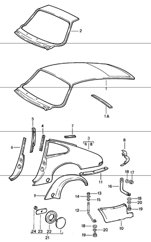 (New) 911 Fender Support Bracket 1974-89