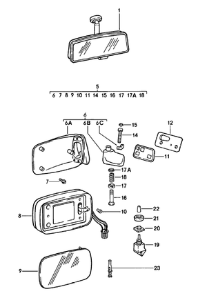 (New) 911 Side Mirror Guiding Tube 1976-89