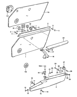 (New) 911 Inner Door Handle Right 1974-94