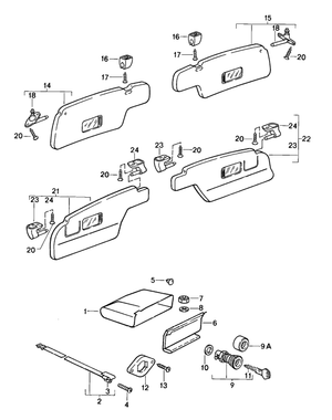 (New) 911 Glove Box Lock - 1974-84