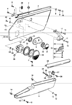 (New) 911 Door Speaker Grill 1988-98