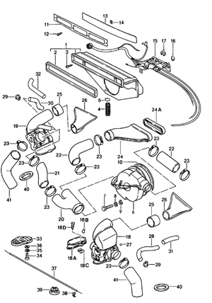 (New) 911 Hot Air Tube 1974-89