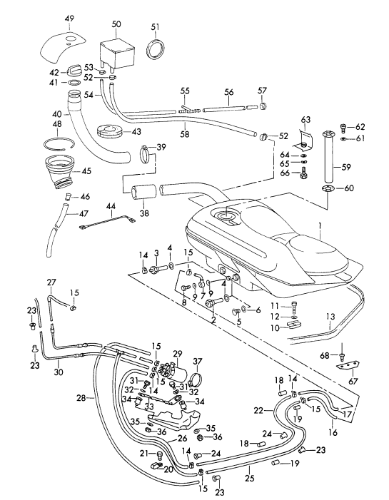 (New) 911/930 Rear Fuel Pump Mounting Bracket - 1970-77