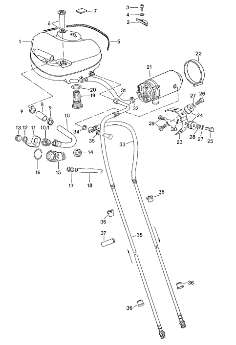 (New) 911 Fuel Pump Rubber Buffer 1974-89