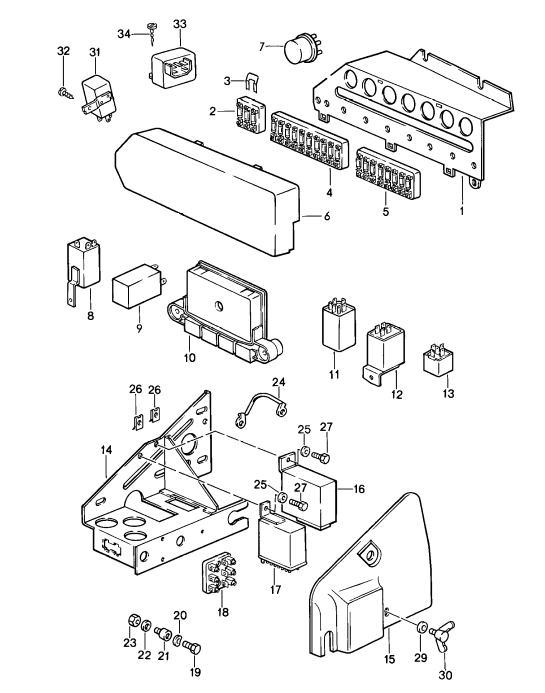 (New) 911 Turbo Boost Pressure Air Flow Sensor 1986