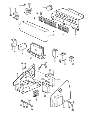 (New) 911 Turbo Boost Pressure Air Flow Sensor 1986