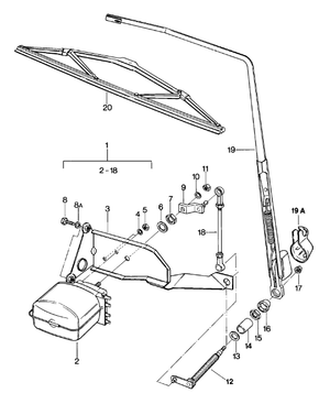 (New) 911/912/930 Rear Wiper Motor 1965-89