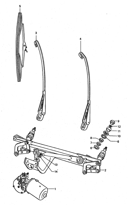 (New) 911 Wiper Post Hex Nut 1976-94