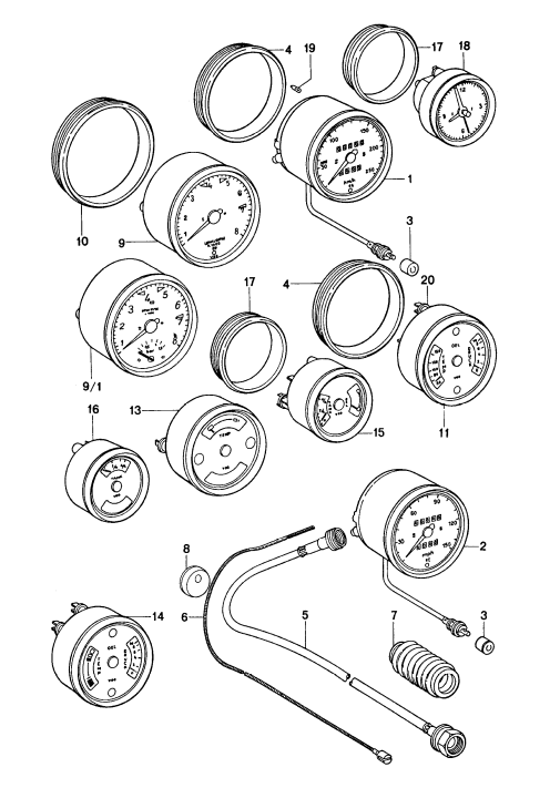 (New) 911 Speedometer Cable Boot - 1972-75