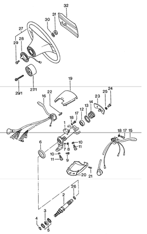 (New) 911 Steering Shaft Guide Bushing 1974-77