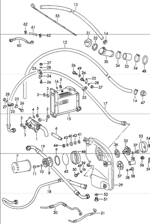 (New) 911 Oil Filler Neck Hose 1965-73